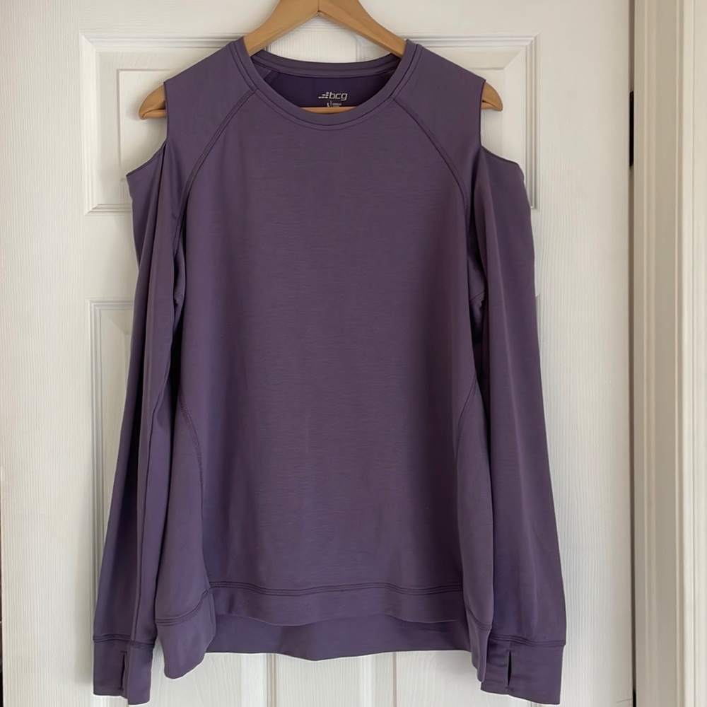 BCG Shoulder Cut Out Sweater